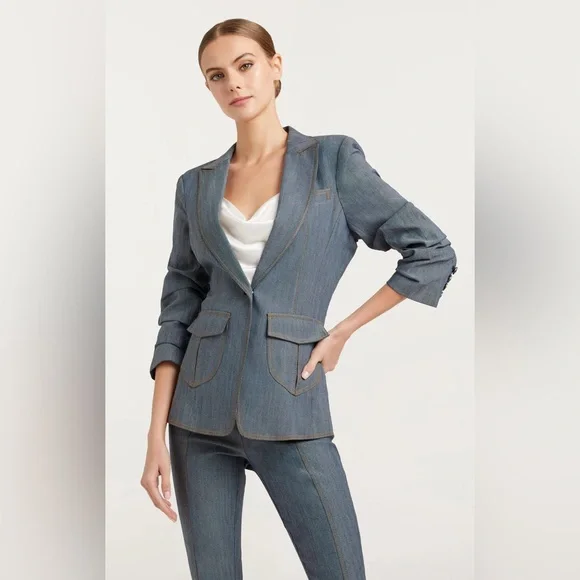 Cinq a Sept Suit Set: Louisa Blazer and Laurie Jeans - Picture 10 of 13